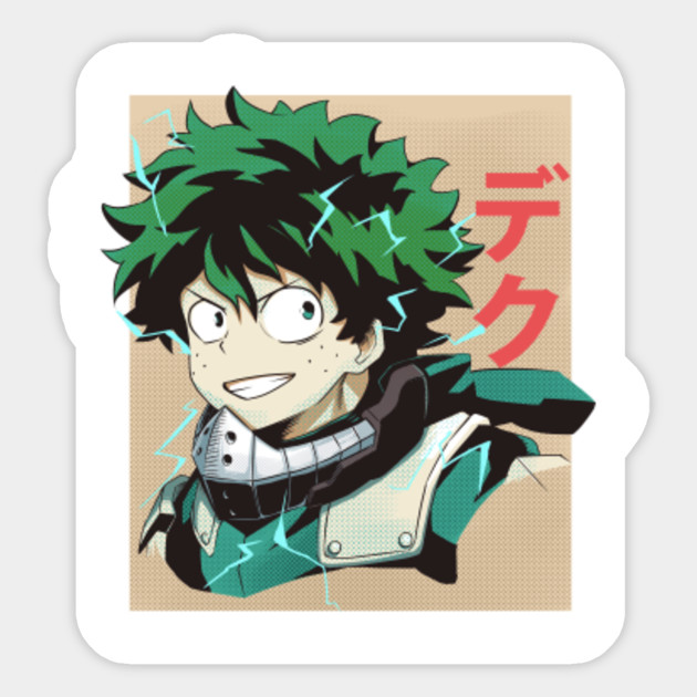 Deku - My Hero Academia - Sticker | TeePublic UK